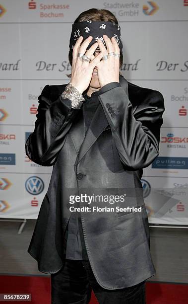 Artist Gottfried Helnwein attends the 'Steiger Awards 2009' at Jahrhunderthalle on March 28, 2009 in Bochum, Germany.