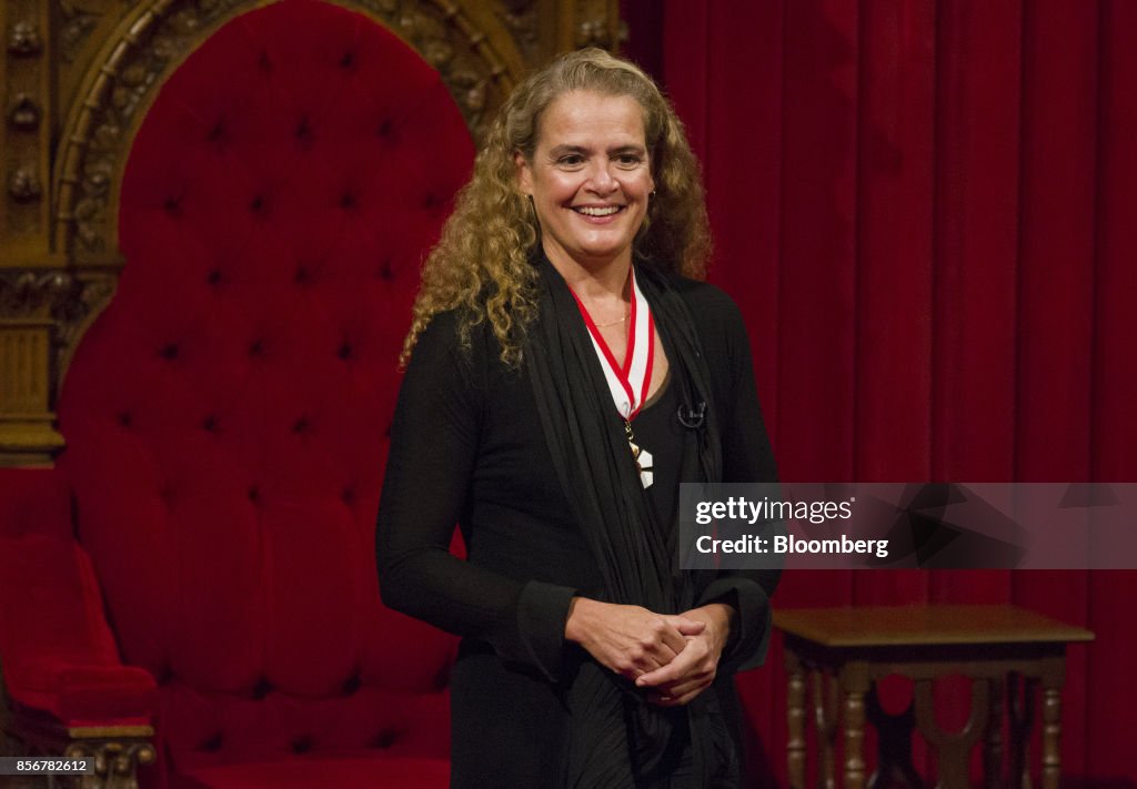 New Governor General Of Canada Julie Payette Attends Installation Ceremony