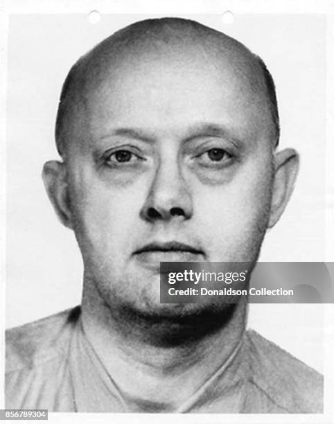 An FBI mug shot of escaped bank robber Benjamin Hoskins Paddock aka 'Big Daddy' and 'Old Baldy' and father of accused mass murder Stephen Paddock,...