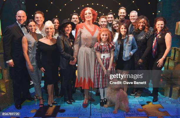 Craig Revel Horwood and Ruby Stokes pose backstage with Strictly Come Dancing cast including Debbie McGee, Alexandra Burke, Shirley Ballas, Brian...
