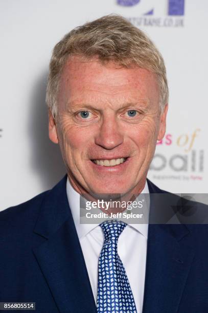 David Moyes attends the Legends of Football fundraiser at The Grosvenor House Hotel on October 2, 2017 in London, England. The annual football-themed...