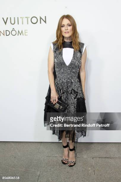 Julianne Moore attends the Opening Of The Louis Vuitton Boutique as part of the Paris Fashion Week Womenswear Spring/Summer 2018 on October 2, 2017...