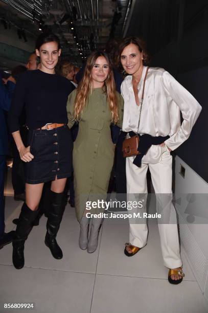 Nine Marie d'Urso, Miroslava Duma and Ines de la Fressange attend Fashion Tech Lab launch event as part of Paris Fashion Week Womenswear...