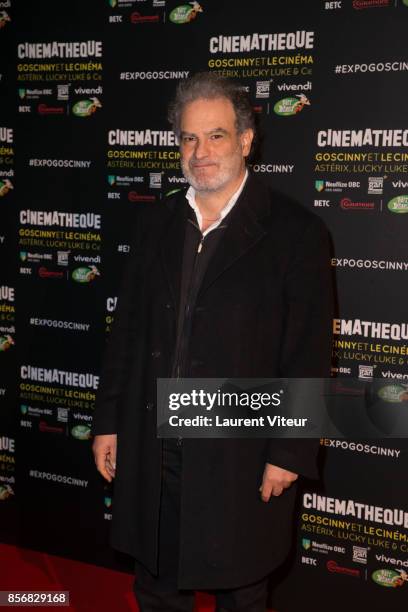 Raphael Mezrahi attends "Goscinny et le Cinema - Asterix, Luky luke et Cie..." Exhibition at Cinematheque Francaise on October 2, 2017 in Paris,...