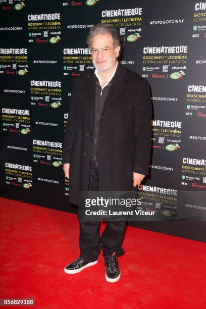 Raphael Mezrahi attends "Goscinny et le Cinema - Asterix, Luky luke et Cie..." Exhibition at Cinematheque Francaise on October 2, 2017 in Paris,...