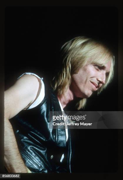 Tom Petty and The Heartbreakers in concert at Universal Amphitheater on June 8, 1987 in Universal City, California.