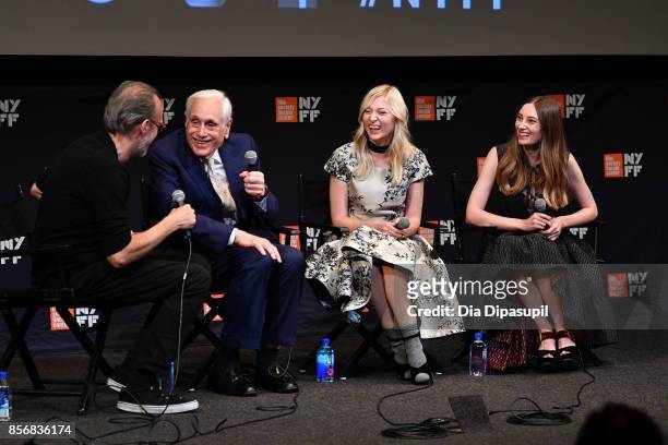 New York Film Festival director Kent Jones, Edward Jay Epstein, Ines Talakic, and Ena Talakic take part in a Q&A following a screening of "Hall of...