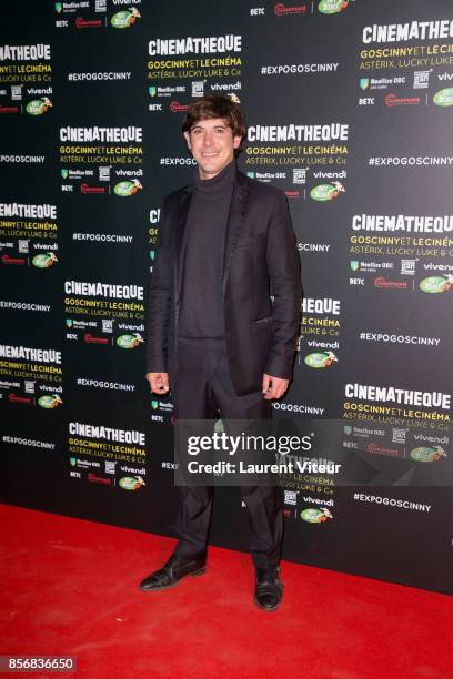 Johan Libereau attends "Goscinny et le Cinema - Asterix, Luky luke et Cie..." Exhibition at Cinematheque Francaise on October 2, 2017 in Paris,...