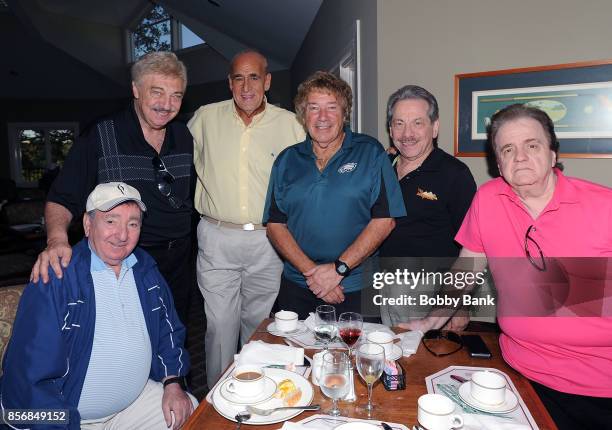 Joe Causi, Joe Terry, Vito Picone of The Elegants, Joe Giglio of The Four Aces and Tony Testa of The Duprees attend the 2nd Annual Laughs On The...