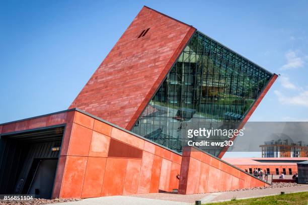 museum of world war ii in gdansk, poland - gdansk stock pictures, royalty-free photos & images