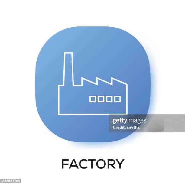 factory app icon - computer chip hand stock illustrations