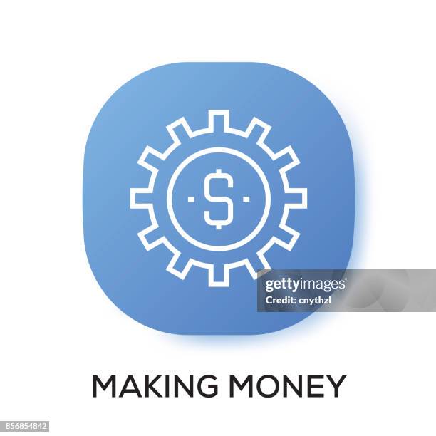 making money app icon - nets bucks stock illustrations