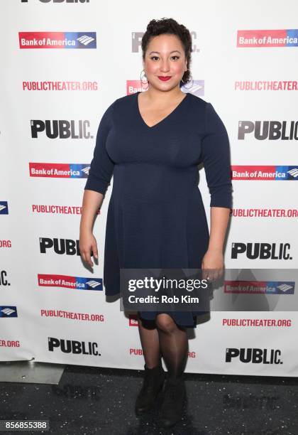 Natalie Woolams-Torres attends the opening night celebration of "Tiny Beautiful Things" at The Public Theater on October 2, 2017 in New York City.
