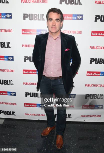 Brian d'Arcy James attends the opening night celebration of "Tiny Beautiful Things" at The Public Theater on October 2, 2017 in New York City.