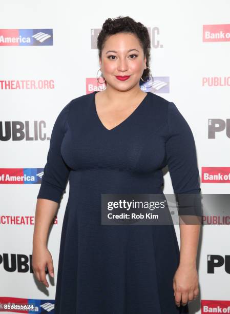 Natalie Woolams-Torres attends the opening night celebration of "Tiny Beautiful Things" at The Public Theater on October 2, 2017 in New York City.