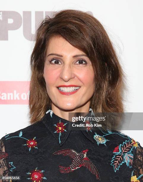 Nia Vardalos attends the opening night celebration of "Tiny Beautiful Things" at The Public Theater on October 2, 2017 in New York City.