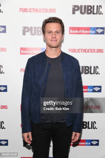 Jonathan Groff attends the opening night celebration of "Tiny Beautiful Things" at The Public Theater on October 2, 2017 in New York City.