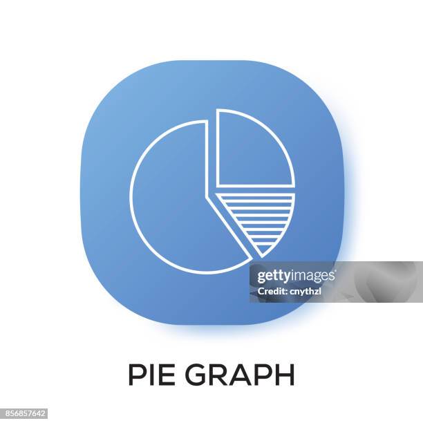 pie graph app icon - pie chart 4 stock illustrations