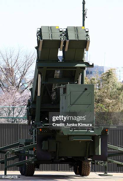 Patriot Advanced Capability-3 interceptors are located at the Ministry of Defense upon their compeletion of deploment on March 29, 2009 in Tokyo,...