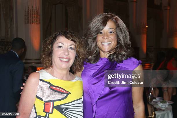 Janet Riccio and Kwanza Butler attends The New York Women's Foundation 2017 Fall Gala at The Plaza Hotel on October 2, 2017 in New York City.