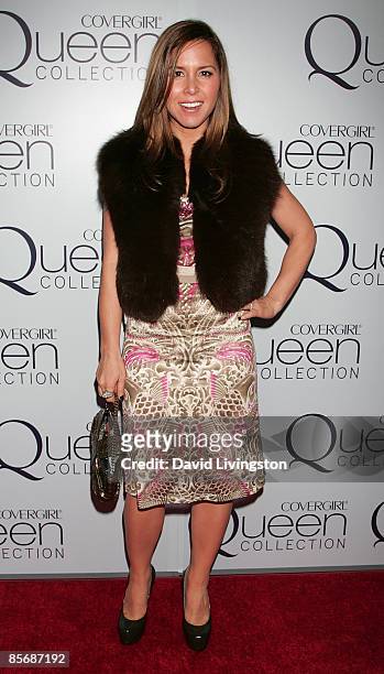 Fashion designer/TV personality Monique Lhuillier attends Queen Latifah's birthday party at SIR Studios on March 28, 2009 in Hollywood, California.