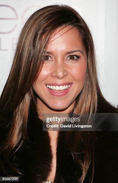 Fashion designer/TV personality Monique Lhuillier attends Queen Latifah's birthday party at SIR Studios on March 28, 2009 in Hollywood, California.