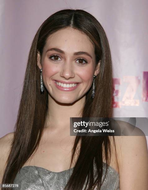 Actress Emmy Rossum arrives at Perez Hilton's "OMFB" 31st Birthday Party held at The Viper Room on March 28, 2009 in West Hollywood, California.