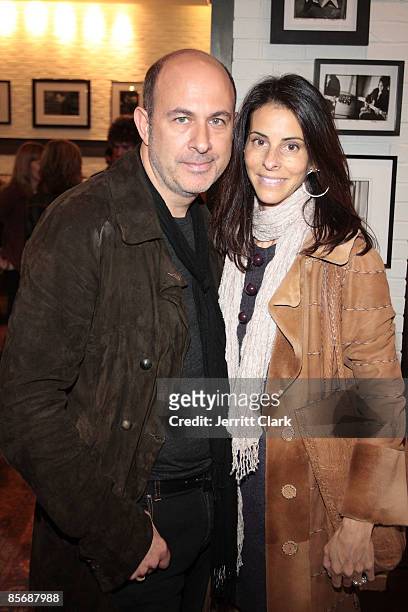 Designer John Varvatos and wife Joyce Varvatos attend a brunch at the new redesigned John Varvatos Soho Boutique on March 28, 2009 in New York City.