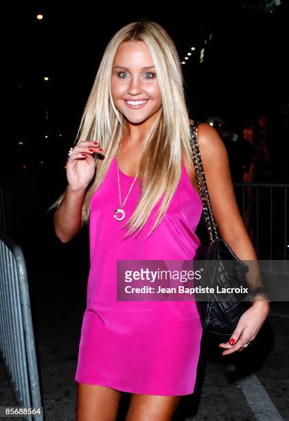 Amanda Bynes attends Perez Hilton's birthday party at the Viper Room on March 28, 2009 in Hollywood, California.