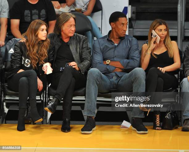 Real estate entrepreneur Mohamed Hadid and fiance Shiva Safai go on a double-date with former NBA player Scottie Pippen and his wife Larsa Younan by...