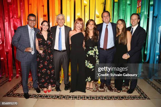 Ari Packin, Julie Packin, Jay Bernstein, Jill Bernstein, Jamie Horowitz, Eric Horowitz, Samantha Gordon and Adam Gordon attend AFIM Celebracion! at...