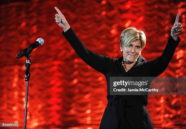 Financial advisor Suze Orman onstage during the 20th Annual GLAAD Media Awards at Marriott Marquis on March 28, 2009 in New York City.