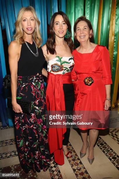 Lisa Kaufman, Stacey Bronfman and Pam Pantzer attend AFIM Celebracion! at Cipriani 42nd Street on October 2, 2017 in New York City.