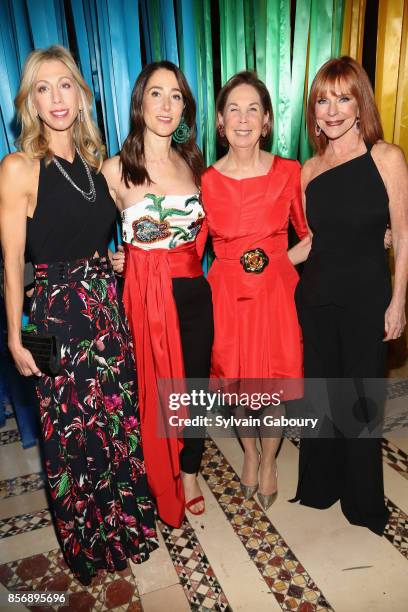 Lisa Kaufman, Stacey Bronfman, Pam Pantzer and Jill Bernstein attend AFIM Celebracion! at Cipriani 42nd Street on October 2, 2017 in New York City.