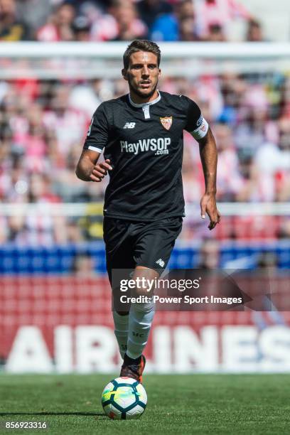 Daniel Filipe Martins Carrico of Sevilla FC during the La Liga 2017-18 match between Atletico de Madrid and Sevilla FC at the Wanda Metropolitano on...