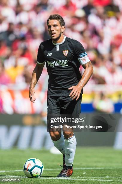 Daniel Filipe Martins Carrico of Sevilla FC in action during the La Liga 2017-18 match between Atletico de Madrid and Sevilla FC at the Wanda...