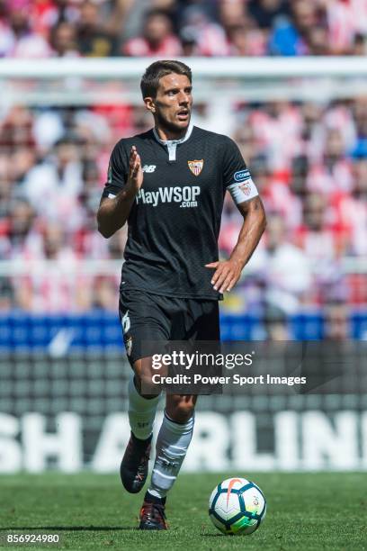 Daniel Filipe Martins Carrico of Sevilla FC in action during the La Liga 2017-18 match between Atletico de Madrid and Sevilla FC at the Wanda...