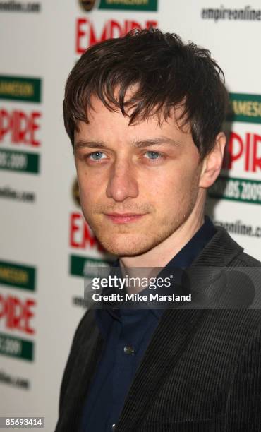 James McAvoy arrives at Jameson Empire Awards at Grosvenor House Hotel on March 29, 2009 in London, England.