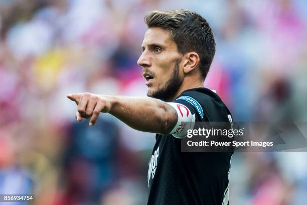 Daniel Filipe Martins Carrico of Sevilla FC in action during the La Liga 2017-18 match between Atletico de Madrid and Sevilla FC at the Wanda...