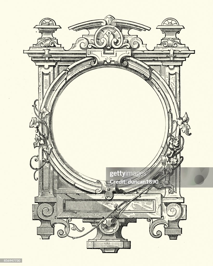 Gothic Shell Frame Gothic Style Frame High-Res Vector Graphic - Getty Images