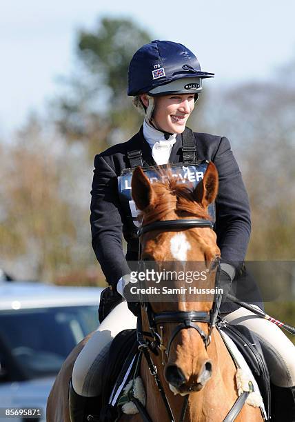 Zara Phillips competes on the horse Secret Legacy during day 2 of the Gatcombe Horse Trials on March 29, 2009 at Gatcombe Park, Stroud, England.