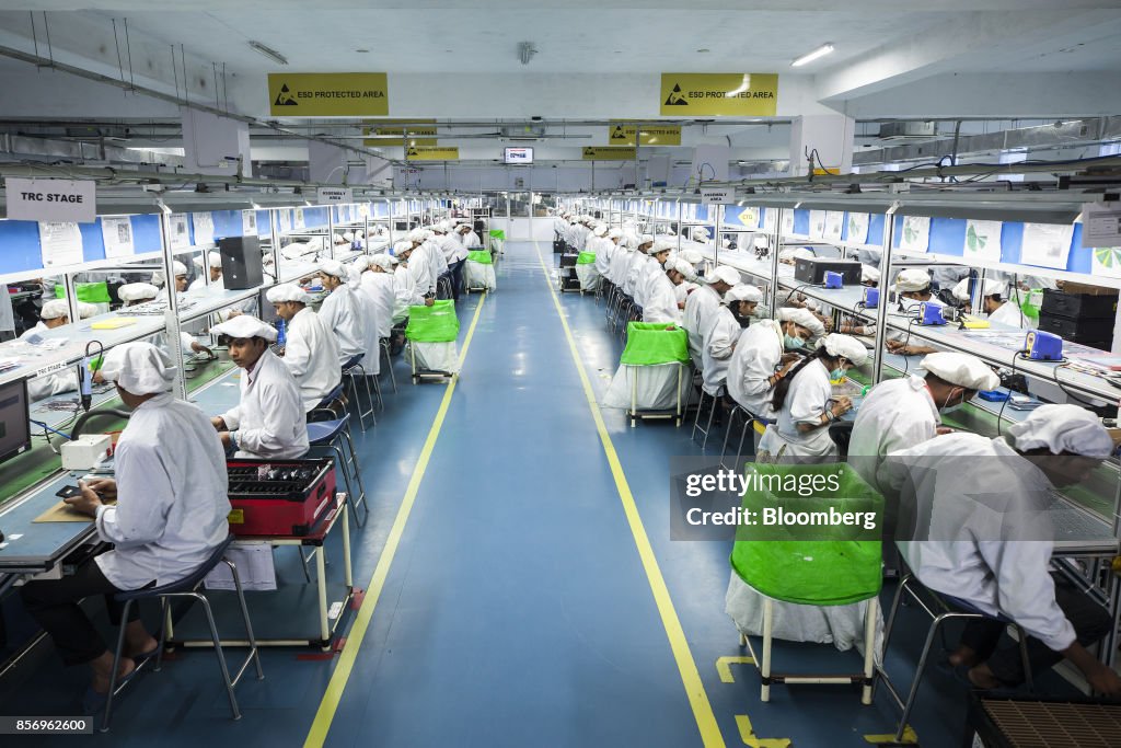 Production of Smartphones at an Intex Technologies Plant