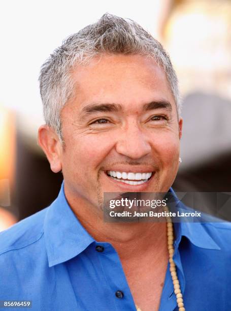Cesar Millan visits Tour For Life adoption event on March 29, 2009 in Venice, California.