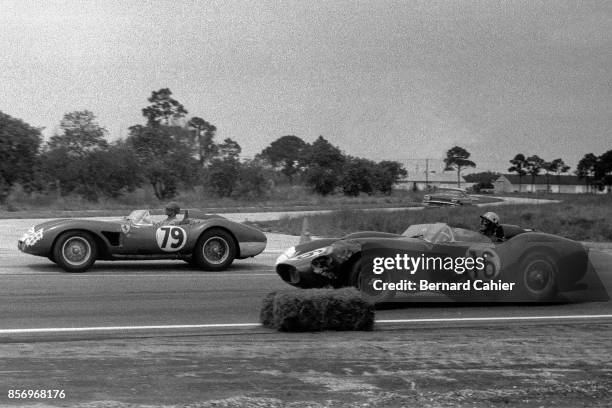 Luigi Musso, Alfonso Gomez-Mena, Ferrari 250 Testa Rossa, Ferrari 500 Testa Rossa, 12 Hours of Sebring, Sebring, 22 March 1958.