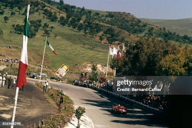 Luigi Musso, Ferrari 250 Testa Rossa, Targa Florio, Sicily, 05 November 1956.