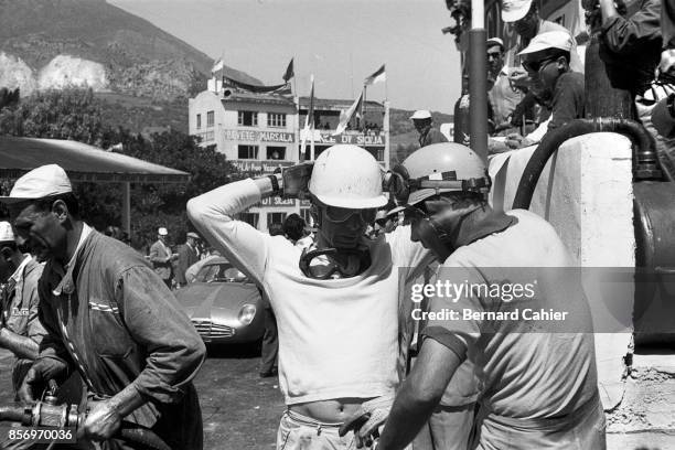 Olivier Gendebien, Luigi Musso, Targa Florio, Sicily, 05 November 1958.