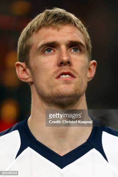Darren Fletcher of Scotland is seen before the FIFA 2010 World Cup qualifying match between Netherlands and Scotland at the Arena on March 28, 2009...