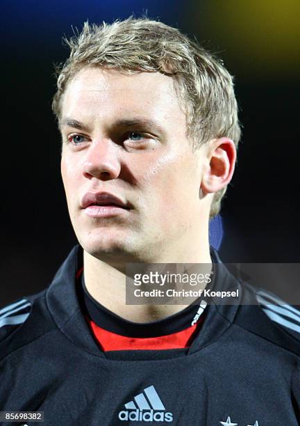 Manuel Neuer of Germany is seen during the U21 International friendly match between Germany and the Netherlands at the Werse stadium on March 27,...