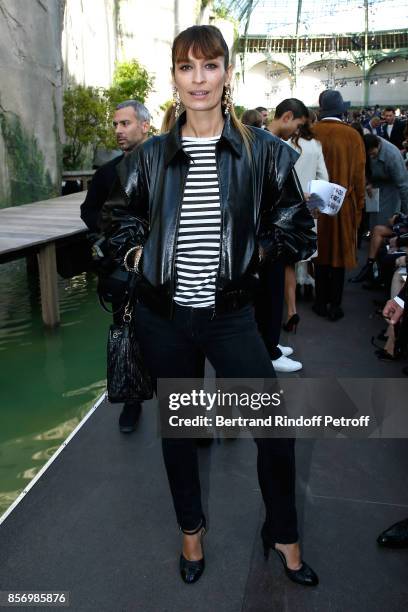 Caroline de Maigret attends the Chanel show as part of the Paris Fashion Week Womenswear Spring/Summer 2018 on October 3, 2017 in Paris, France.