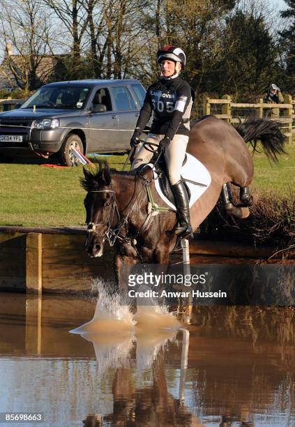 Zara Phillips competes during day 2 of Gatcombe Horse Trials on March 29, 2009 at Gatcombe Park in Stroud, England.